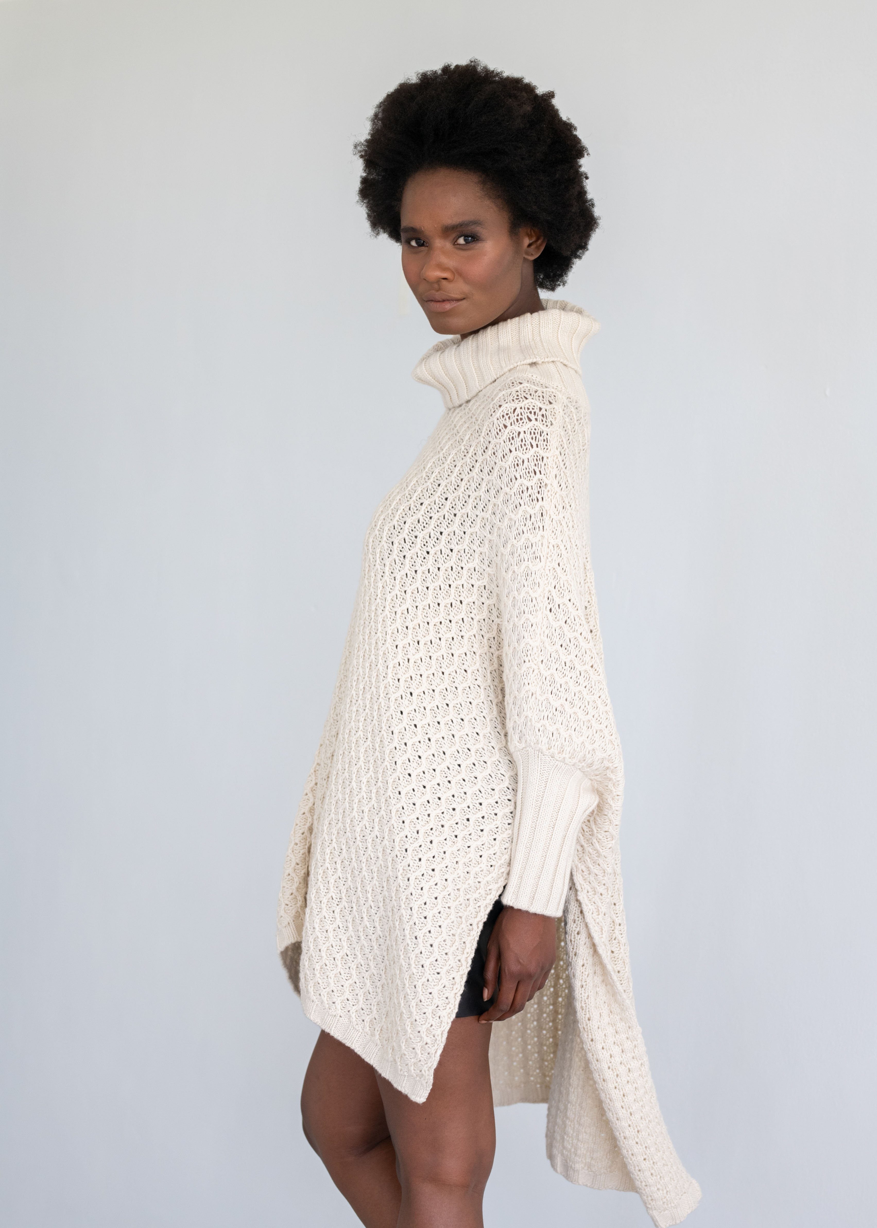 TIANA | Our moss stitch poncho