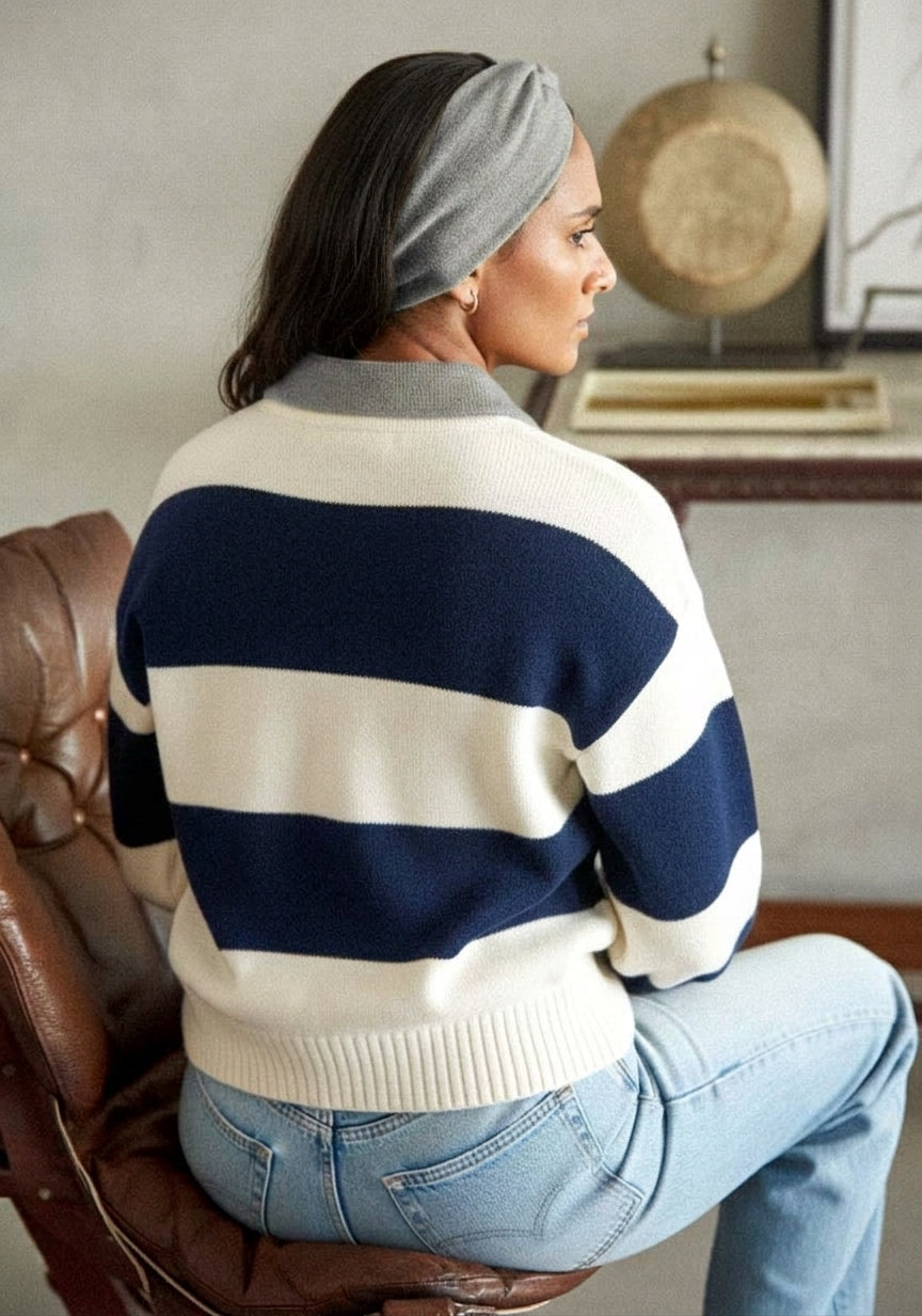 ELIN | Our chunky Rugby polo sweater