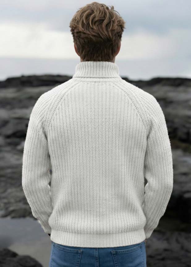 ANTON | Our all over Rib roll neck