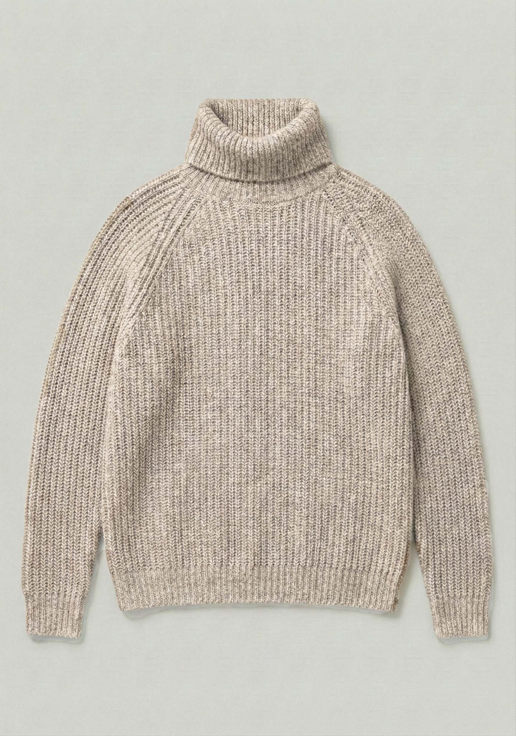 ANTON | Our all over Rib roll neck