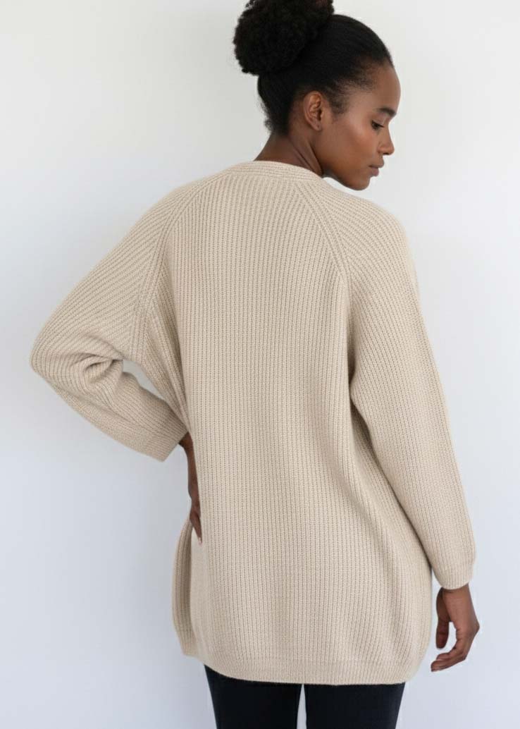 CHARLOTTE | Our chunky V neck cardigan