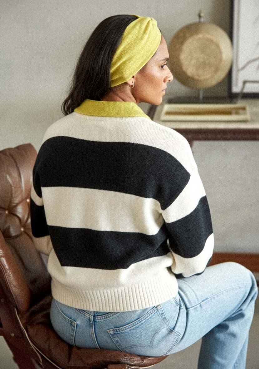 ELIN | Our chunky Rugby polo sweater