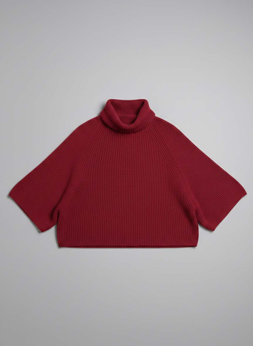 NAJMA | Our rib-knit poncho