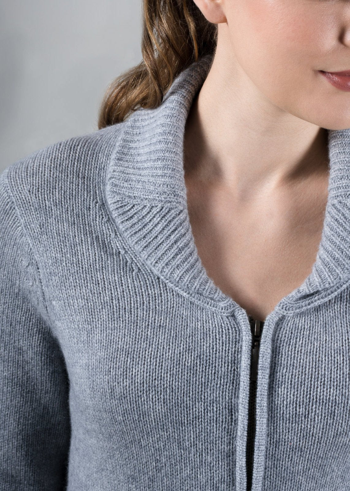 Bomber jacket cashmere for ladies