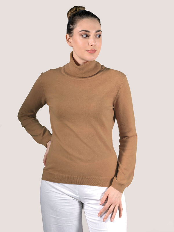 Baby Cashmere sweater roll neck women