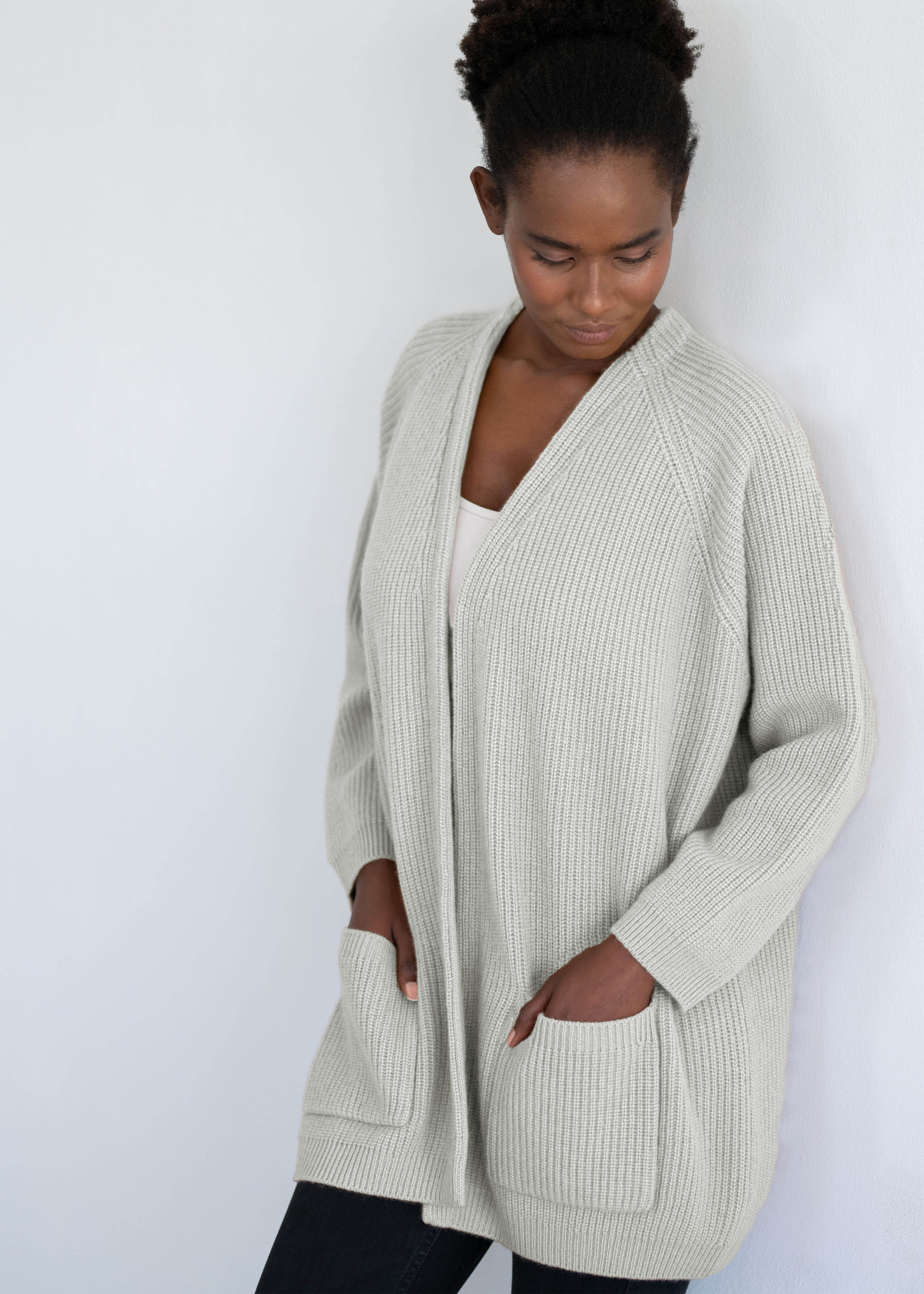 CHARLOTTE | Our chunky V neck cardigan