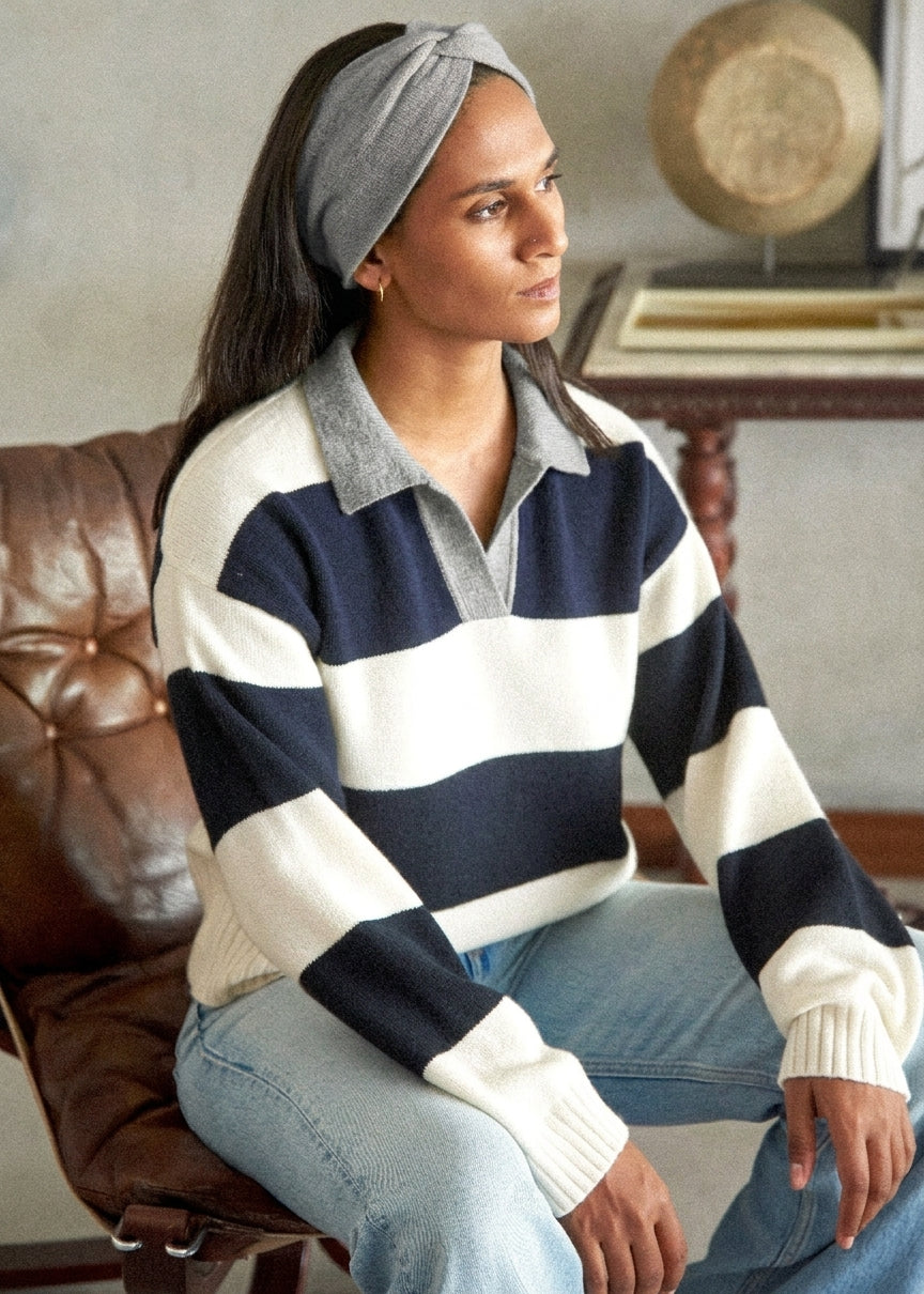 ELIN | Our chunky Rugby polo sweater