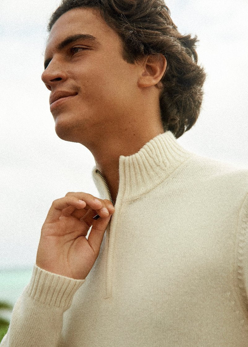 Thomas| Our half-zip cashmere