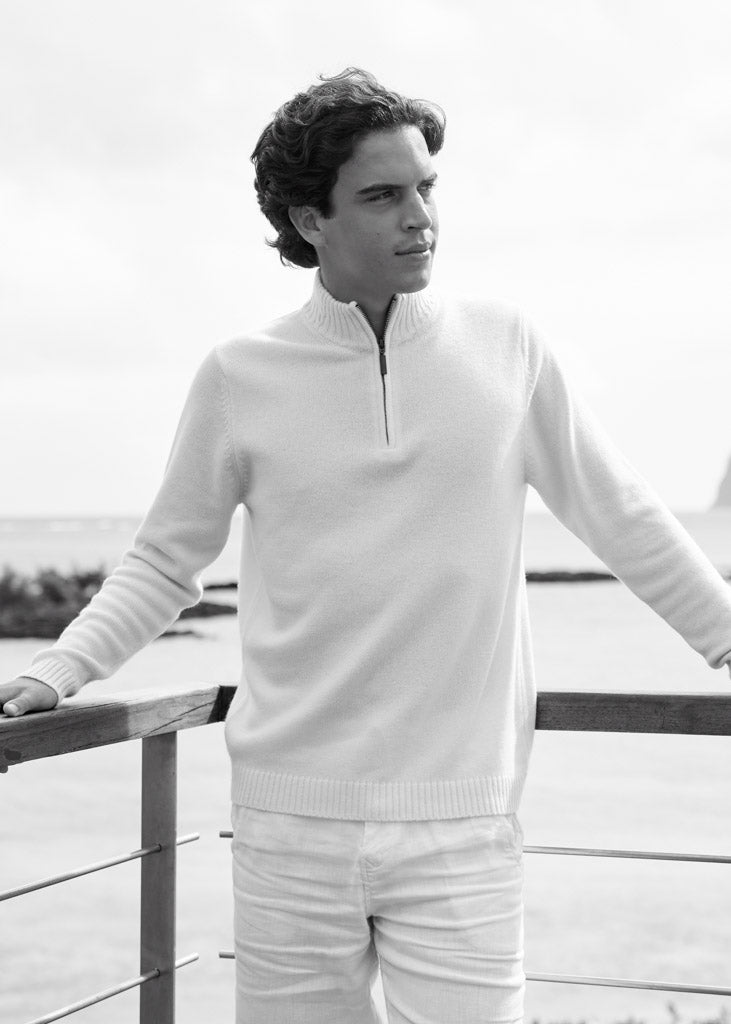 Thomas| Our half-zip cashmere