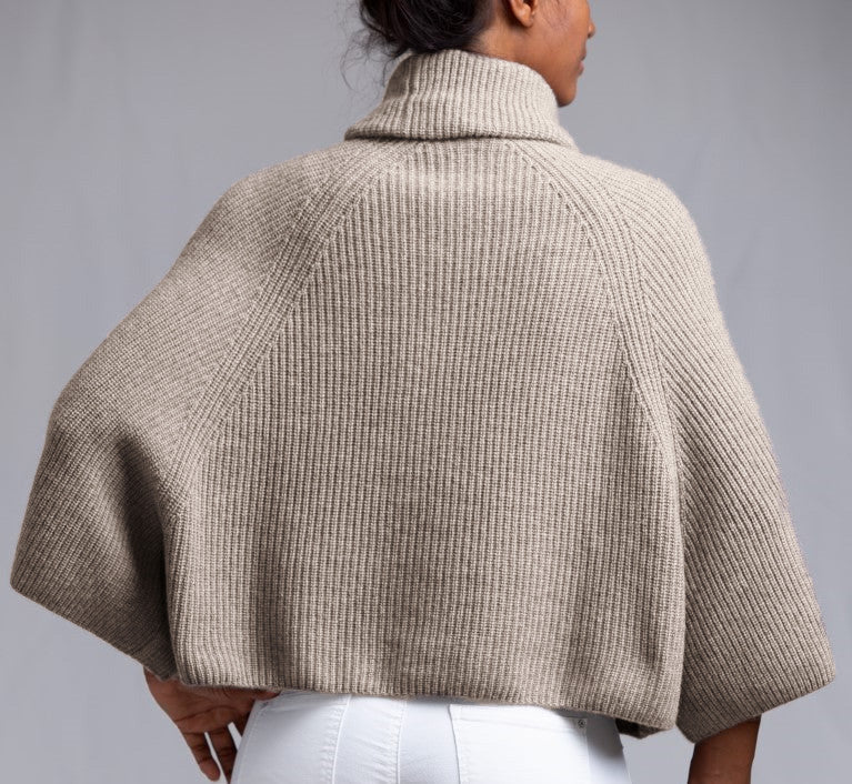 NAJMA | Our rib-knit poncho