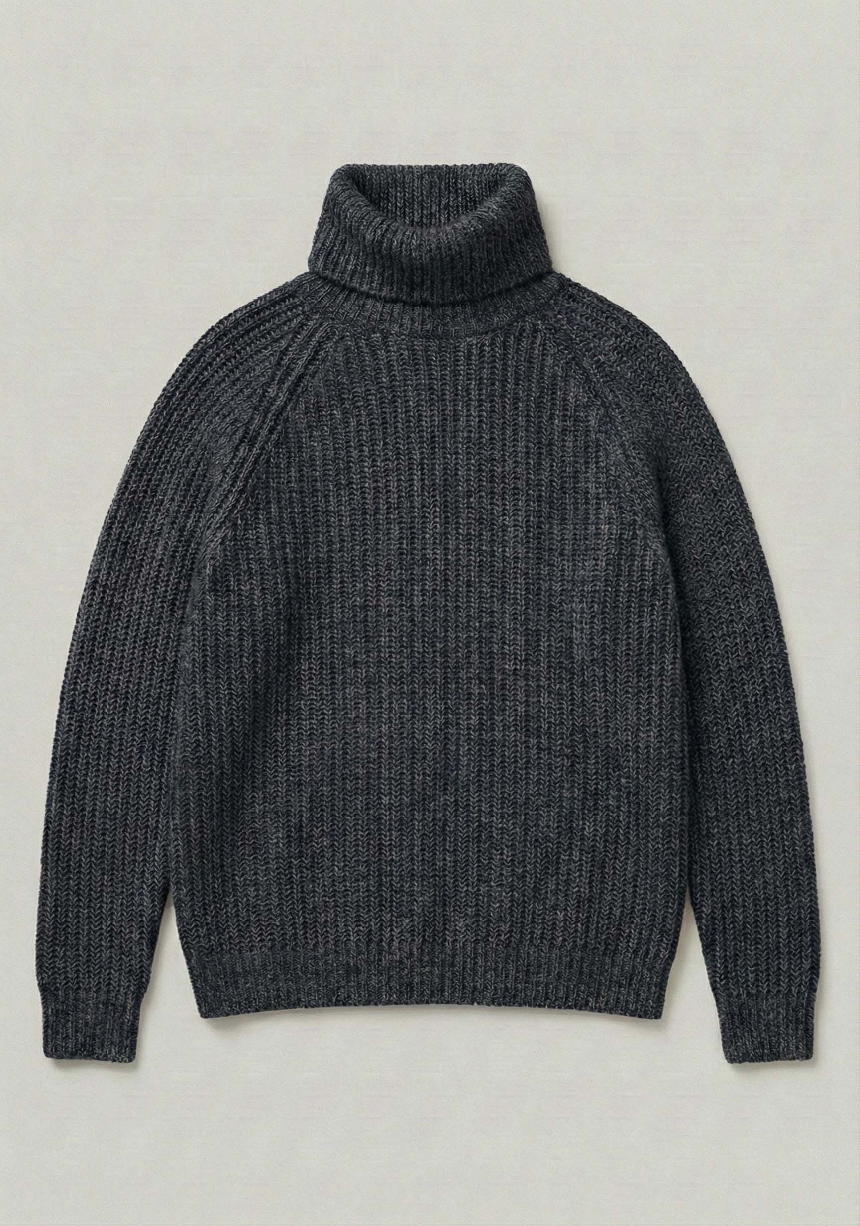 ANTON | Our all over Rib roll neck