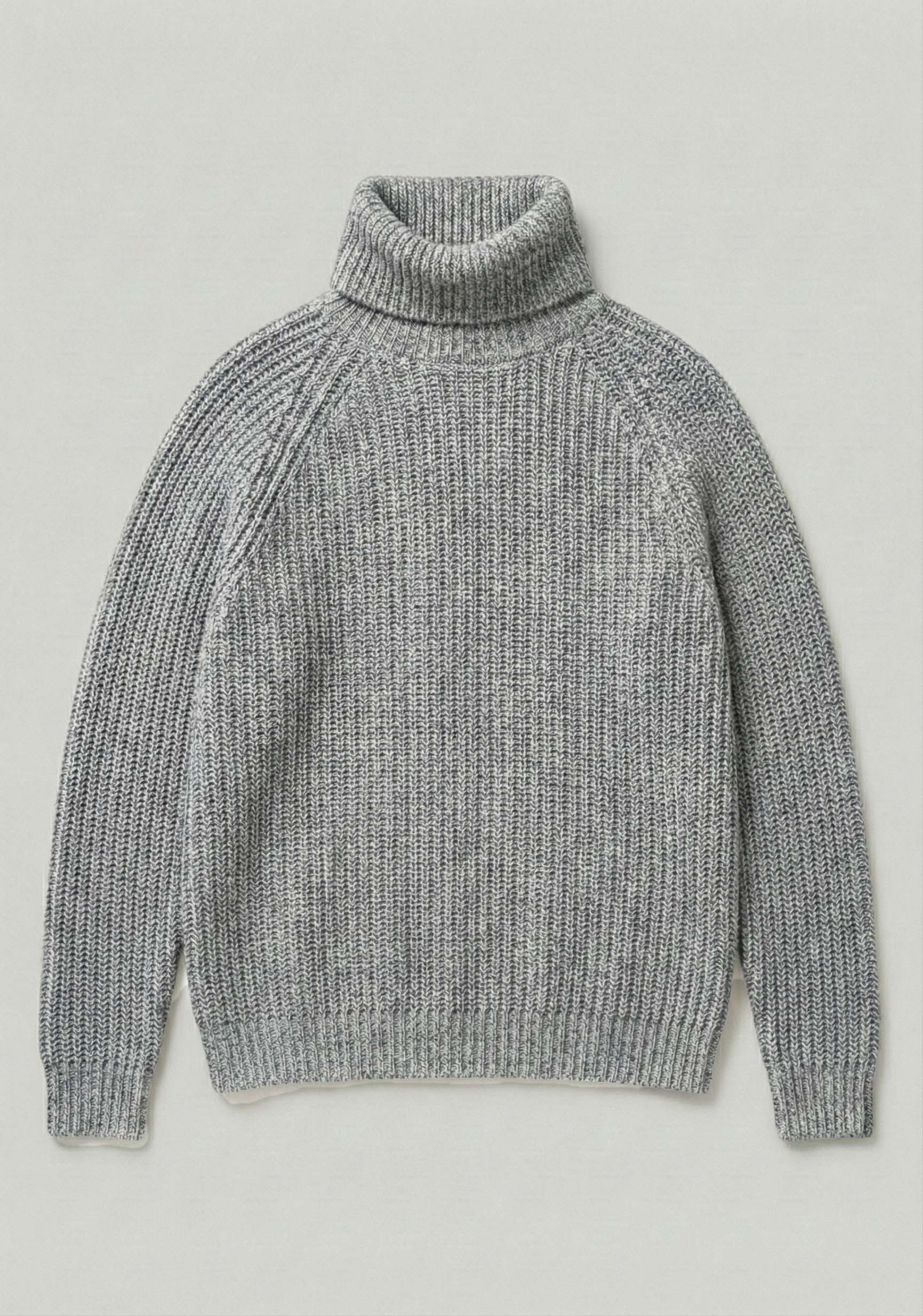 ANTON | Our all over Rib roll neck