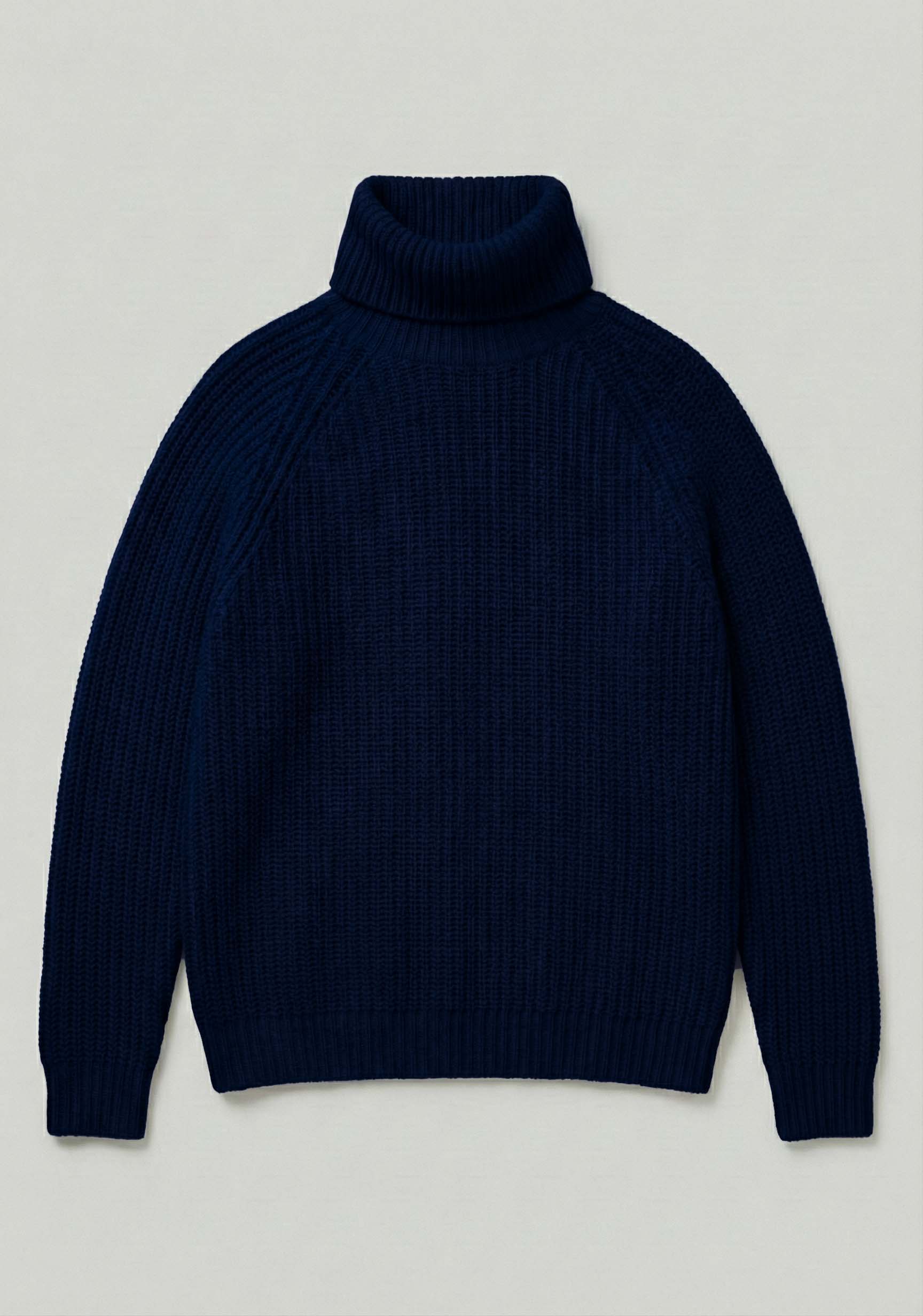 ANTON | Our all over Rib roll neck