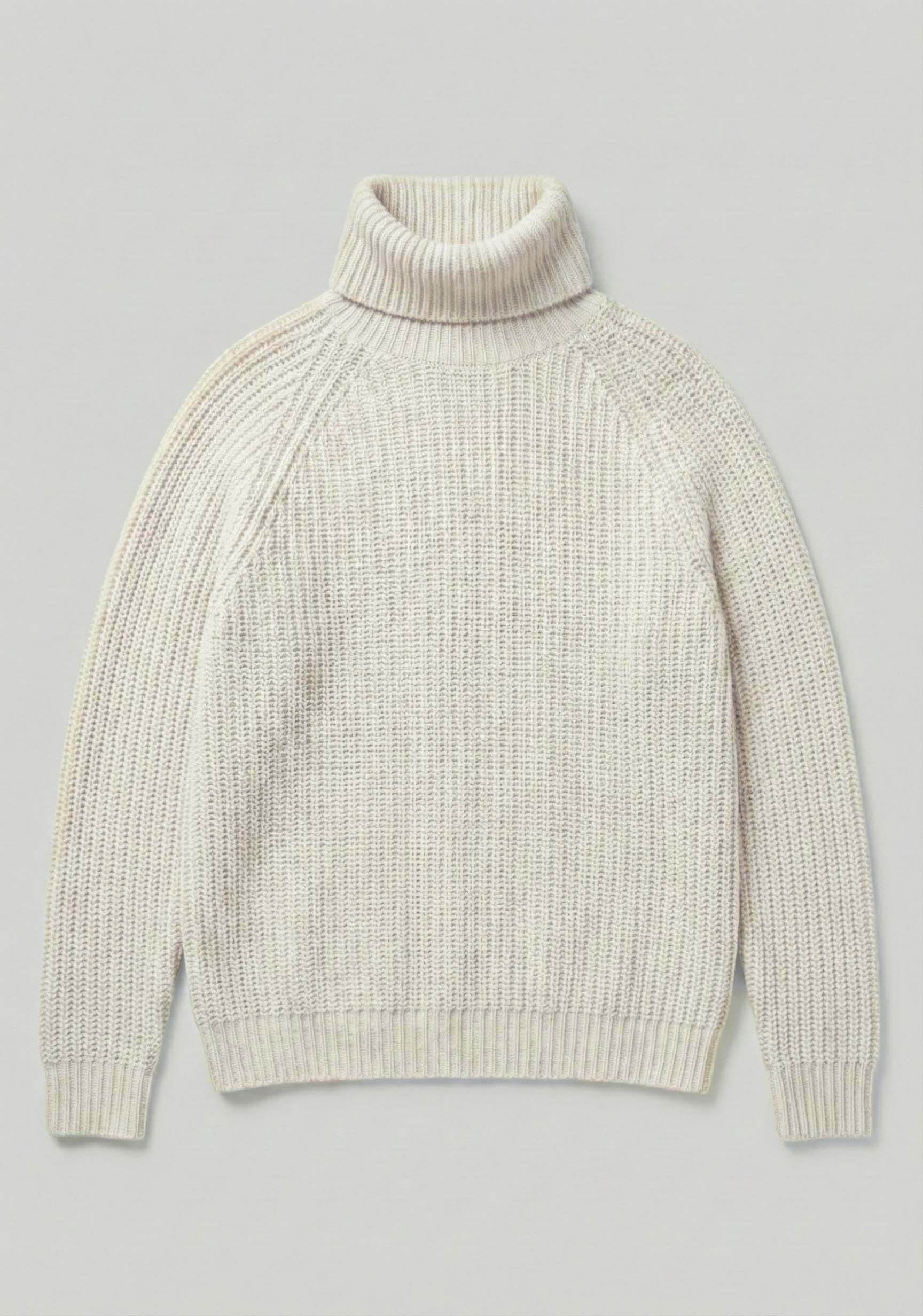 ANTON | Our all over Rib roll neck