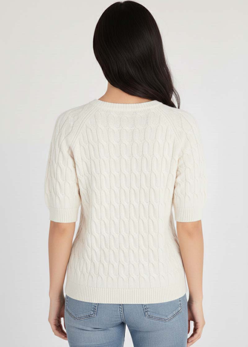 JACKIE | Our cable short sleeve