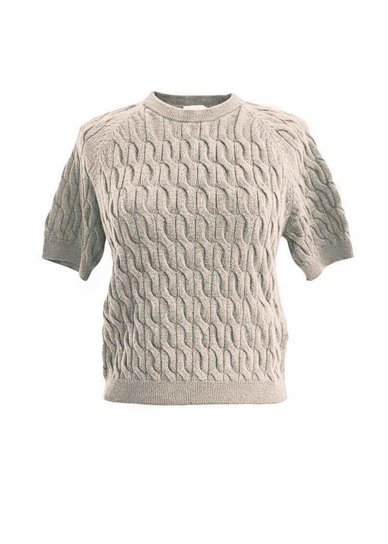JACKIE | Our cable short sleeve