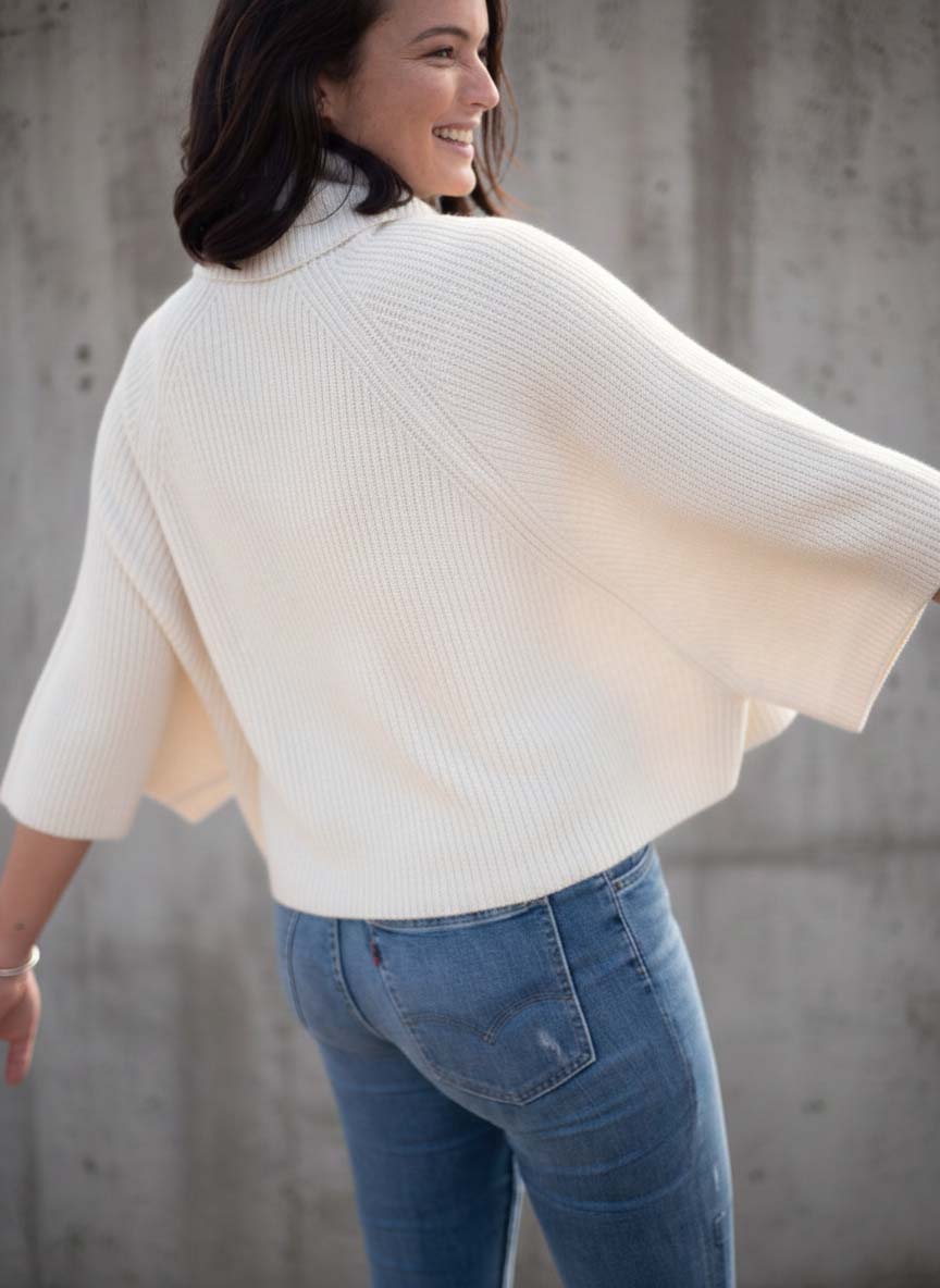 NAJMA | Our rib-knit poncho