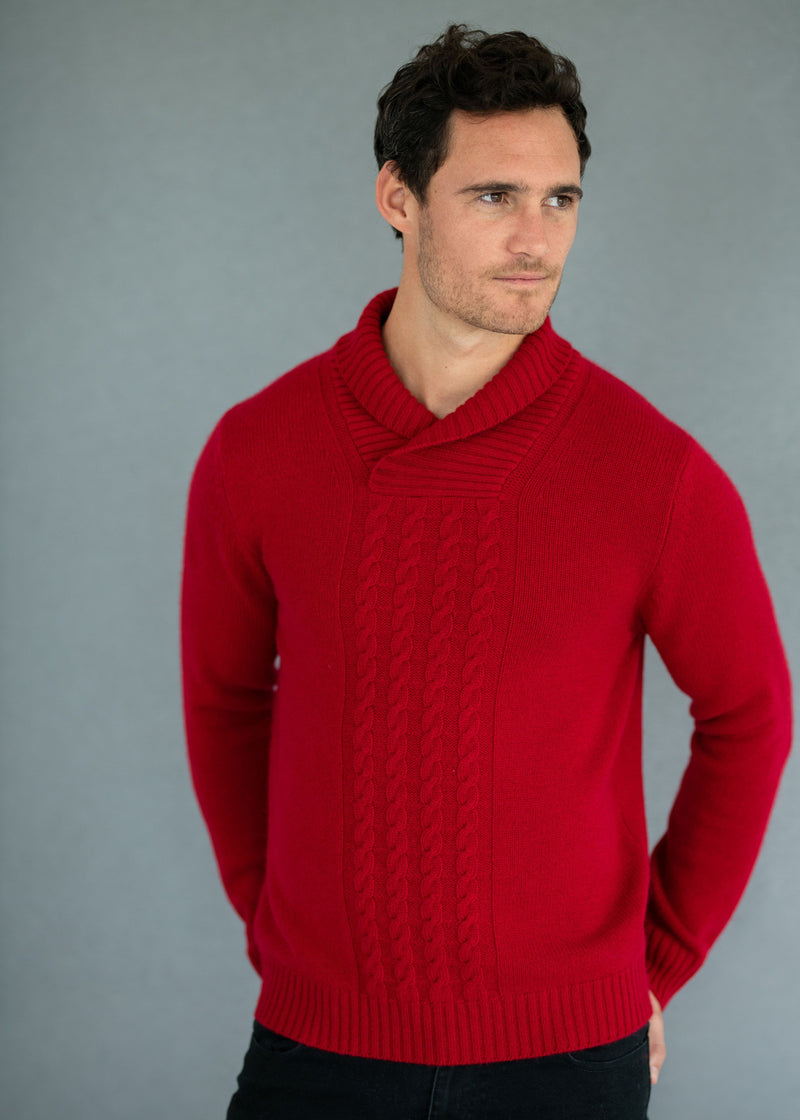 KILIAN | Our shawl collar cable