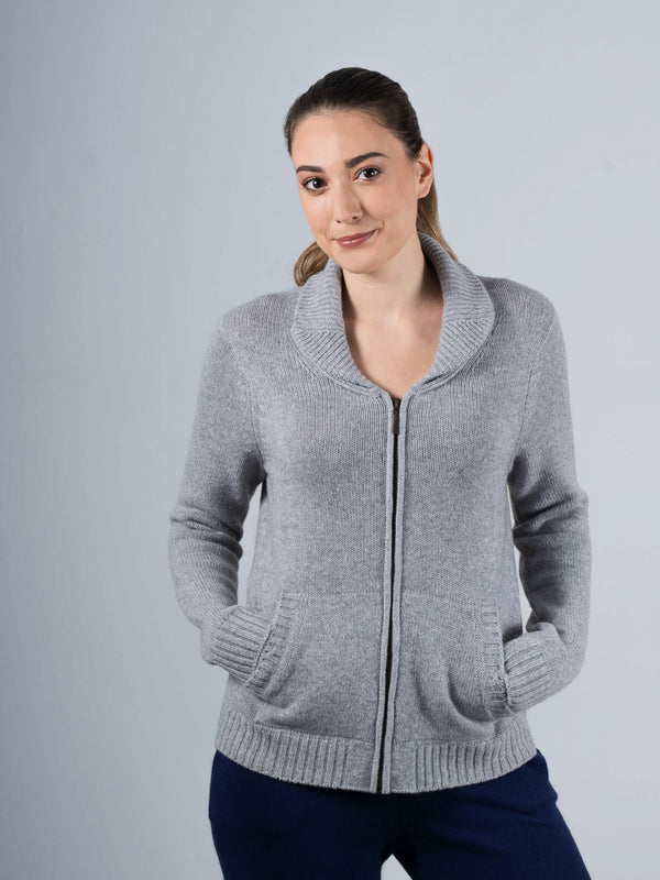 Cashmere bomber Jacket for ladies