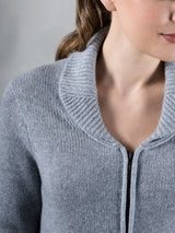 Bomber jacket cashmere for ladies 