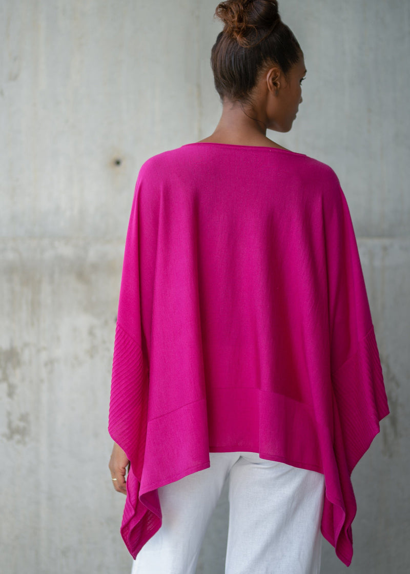 DANIKA | Our lightweight silk blend poncho