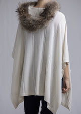 KATE | Our fur-lined hooded cape