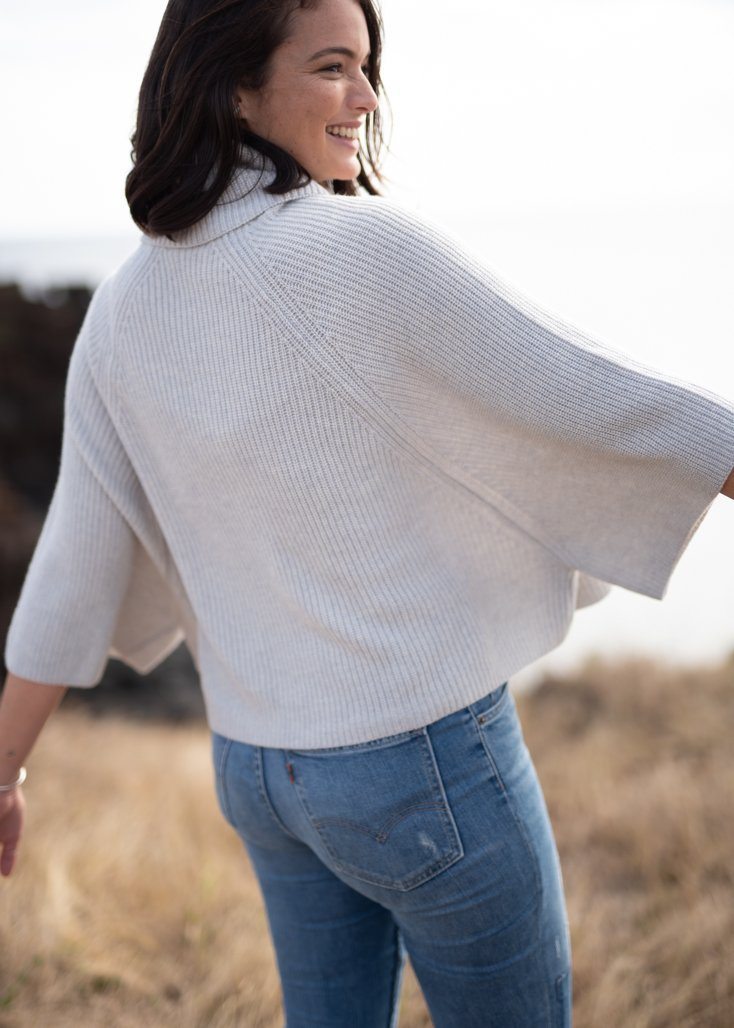 NAJMA | Our rib-knit poncho