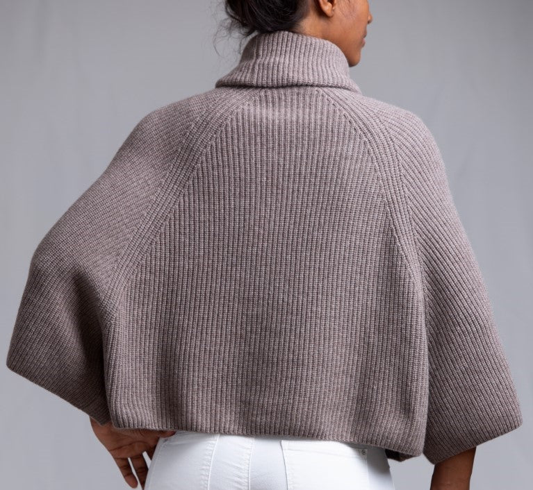 NAJMA | Our rib-knit poncho