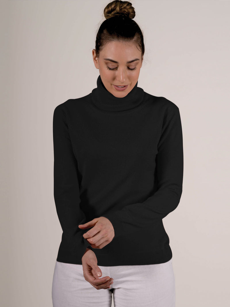roll neck sweater baby cashmere